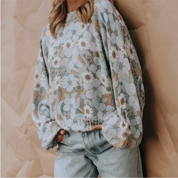 Show Me Your MuMu Sweaters - Show Me Your Mumu Vienna Sweater Primrose Knit Size Medium Floral Boho